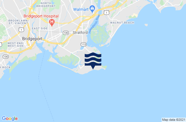 Lordship Beach, United Statesの潮見表地図