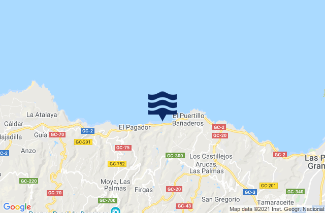 Los Enanos, Spainの潮見表地図