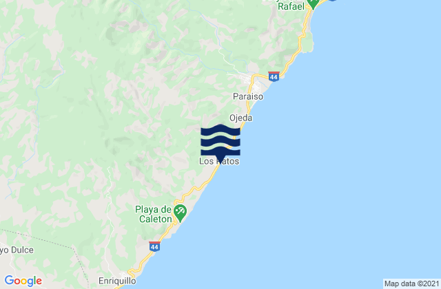 Los Patos, Dominican Republicの潮見表地図