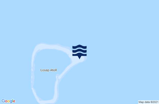 Losap, Micronesiaの潮見表地図