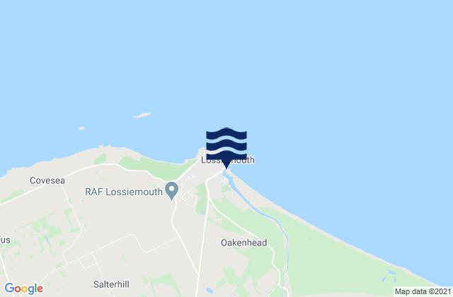 Lossiemouth, United Kingdomの潮見表地図