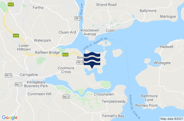 Lough Beg, Irelandの潮見表地図