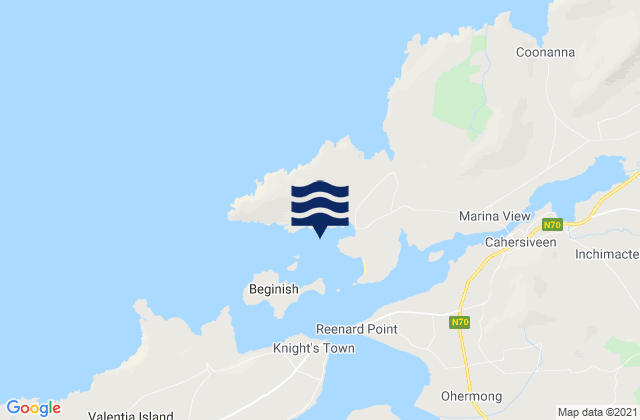 Lough Kay, Irelandの潮見表地図