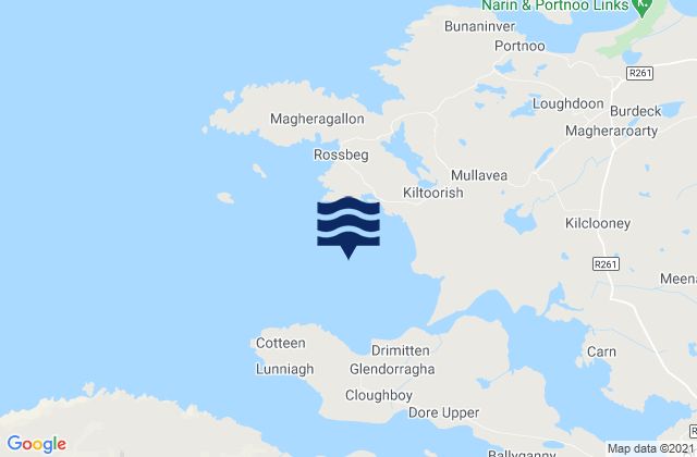 Loughros More Bay, Irelandの潮見表地図