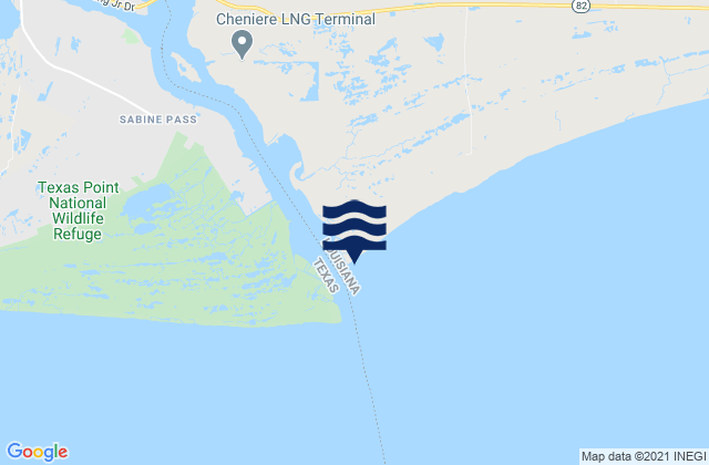 Louisiana Point, United Statesの潮見表地図
