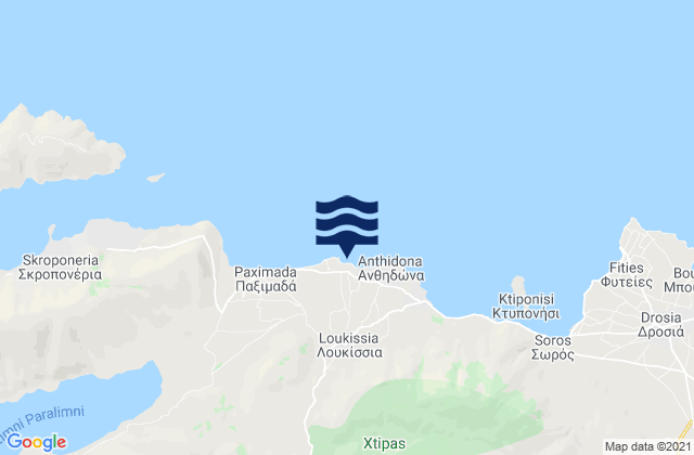 Loukísia, Greeceの潮見表地図