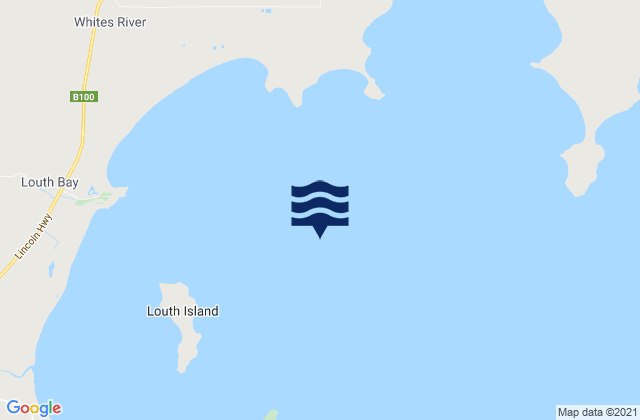 Louth Bay, Australiaの潮見表地図