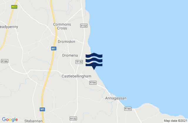 Louth, Irelandの潮見表地図