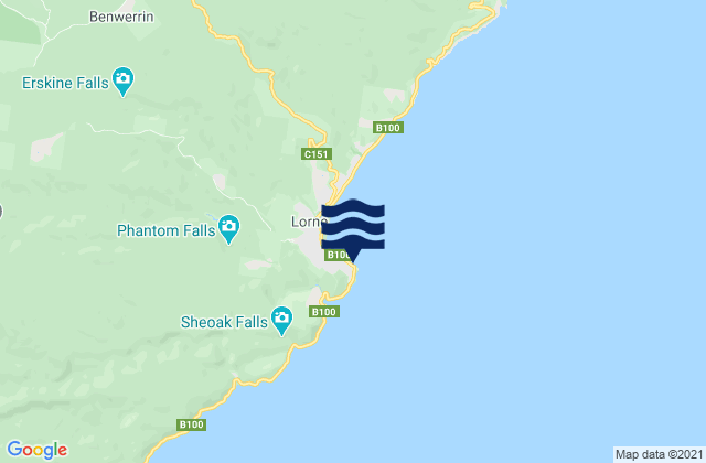 Loutit Bay, Australiaの潮見表地図