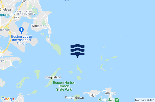 Lovell Island 0.4 n.mi. north of, United Statesの潮見表地図