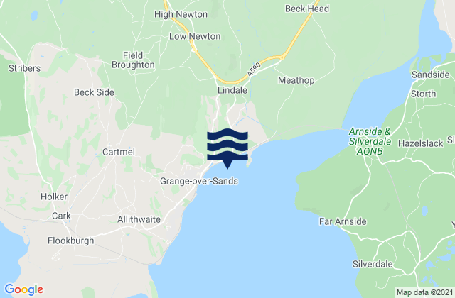 Low Newton, United Kingdomの潮見表地図