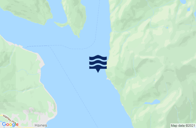 Low Point Taiya Inlet entrance, United Statesの潮見表地図