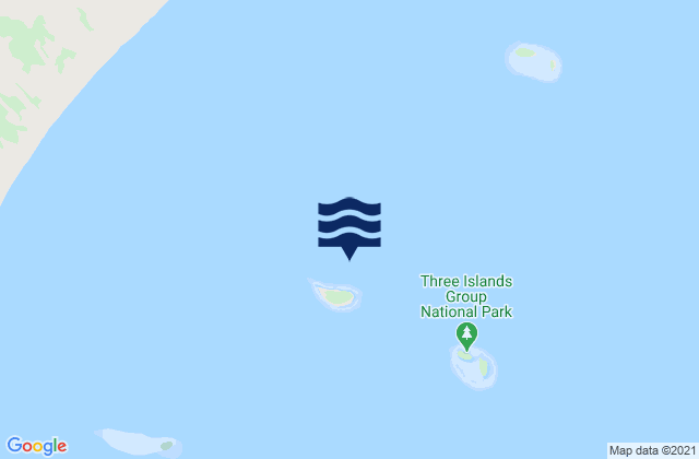 Low Wooded Island, Australiaの潮見表地図