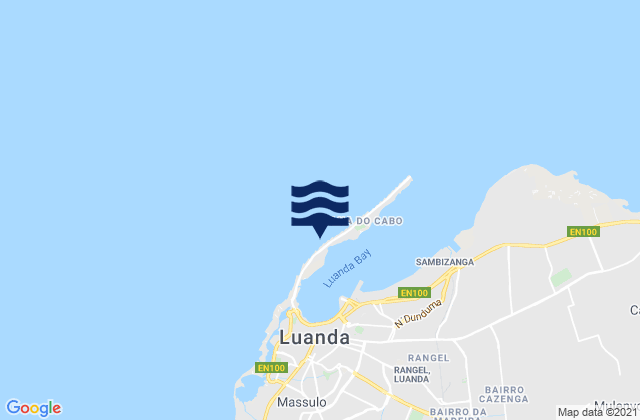 Luanda, Angolaの潮見表地図