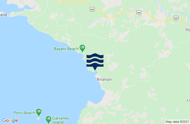Lubigan, Philippinesの潮見表地図