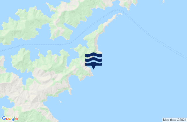Lucky Bay, New Zealandの潮見表地図