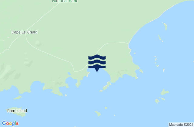Lucky Bay, Australiaの潮見表地図