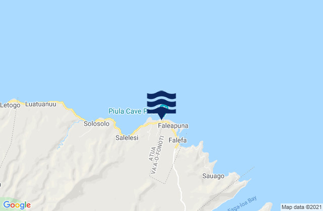Lufilufi, Samoaの潮見表地図