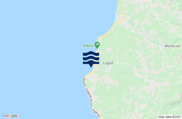 Lugait, Philippinesの潮見表地図
