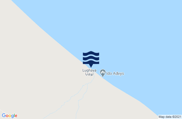 Lughaye, Somaliaの潮見表地図