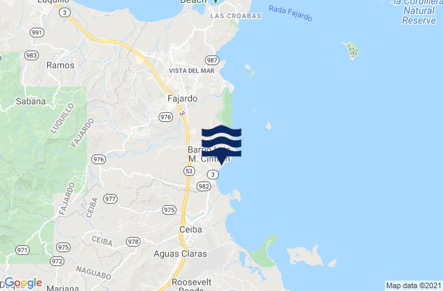 Luis M. Cintron, Puerto Ricoの潮見表地図