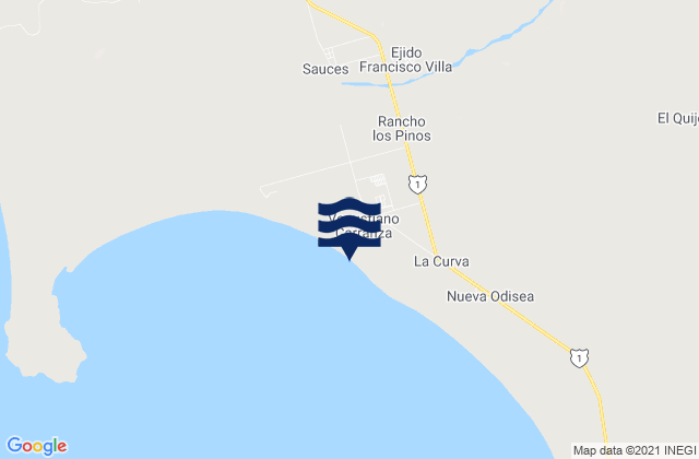 Luis Rodríguez (El Vergel), Mexicoの潮見表地図