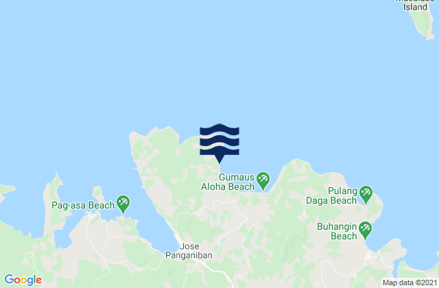 Luklukan, Philippinesの潮見表地図