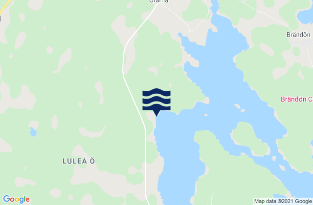 Luleå kommun, Swedenの潮見表地図
