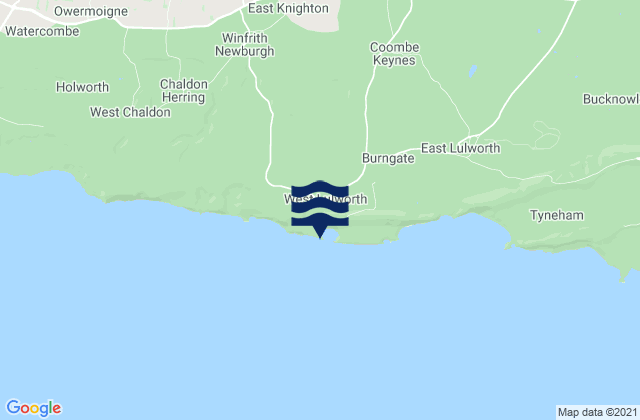 Lulworth Cove, United Kingdomの潮見表地図