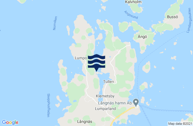 Lumparland, Aland Islandsの潮見表地図