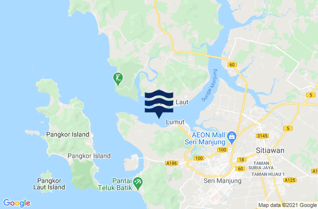 Lumut (Pengkalan), Malaysiaの潮見表地図