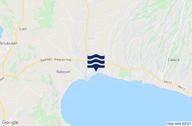 Luntal, Philippinesの潮見表地図