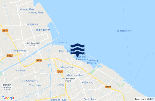 Luojing, Chinaの潮見表地図