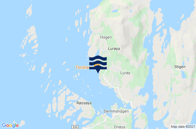 Lurøy, Norwayの潮見表地図