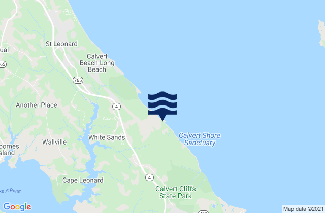 Lusby, United Statesの潮見表地図