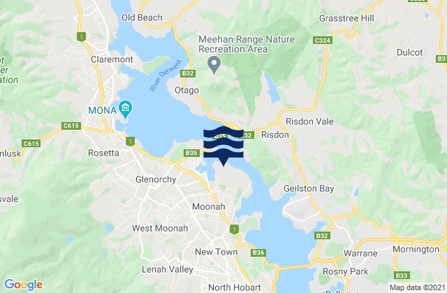 Lutana, Australiaの潮見表地図