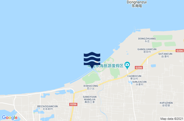 Lutou, Chinaの潮見表地図