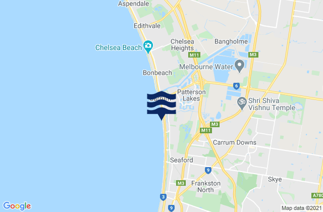 Lynbrook, Australiaの潮見表地図