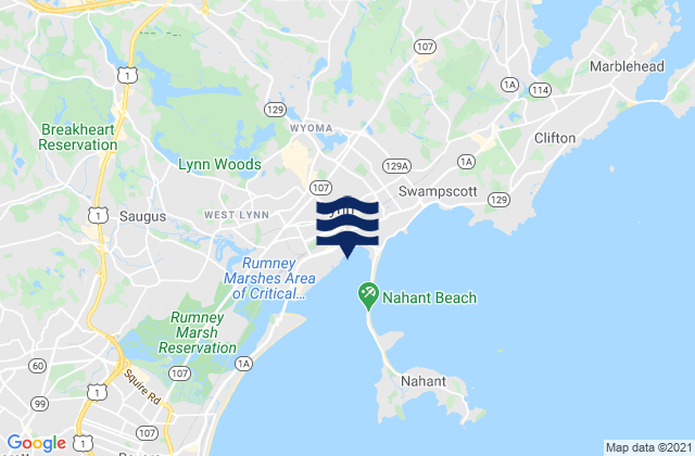 Lynn Harbor, United Statesの潮見表地図