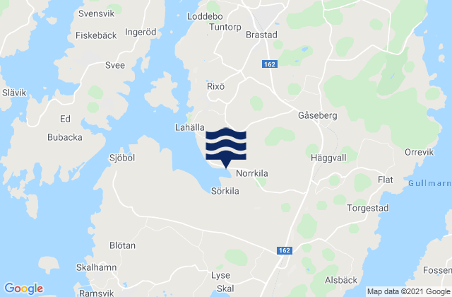 Lysekils Kommun, Swedenの潮見表地図
