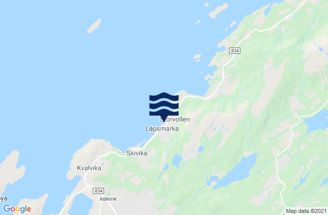Løpsmarka, Norwayの潮見表地図