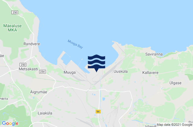 Maardu, Estoniaの潮見表地図