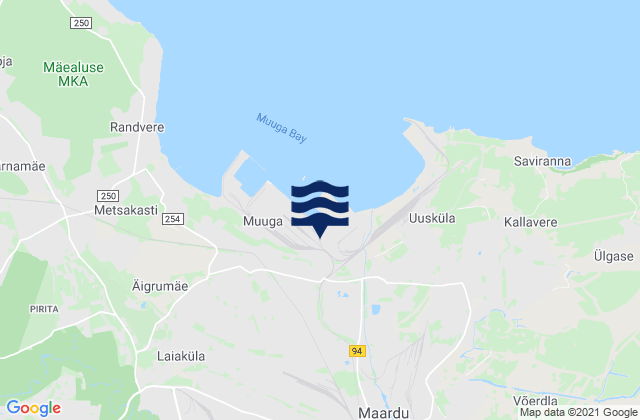 Maardu linn, Estoniaの潮見表地図