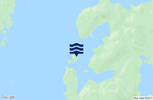 Mabel Island, United Statesの潮見表地図