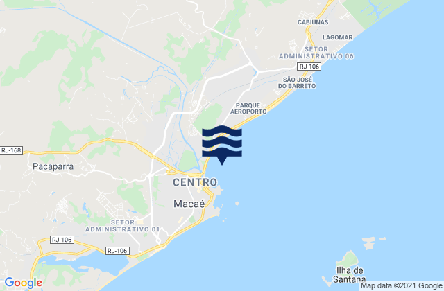 Macae, Brazilの潮見表地図