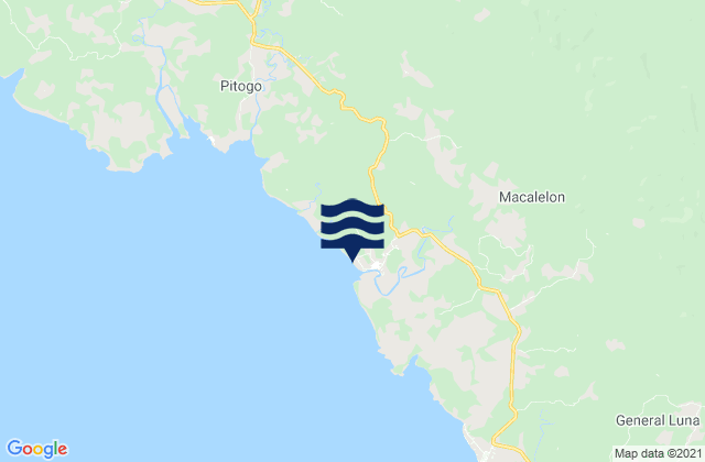 Macalelon, Philippinesの潮見表地図