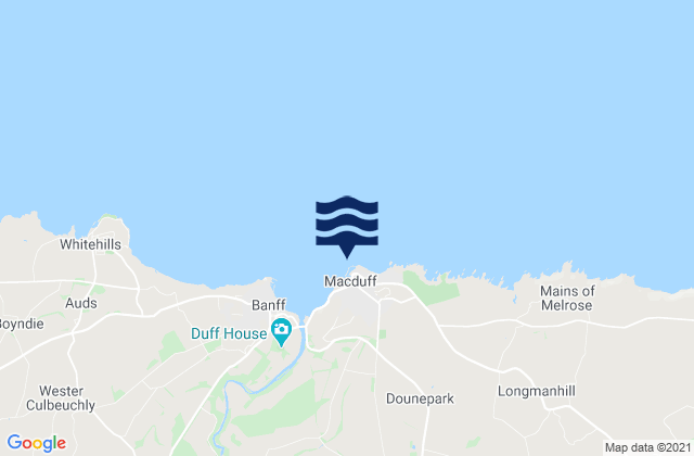 Macduff, United Kingdomの潮見表地図