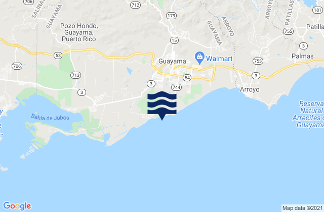 Machete Barrio, Puerto Ricoの潮見表地図
