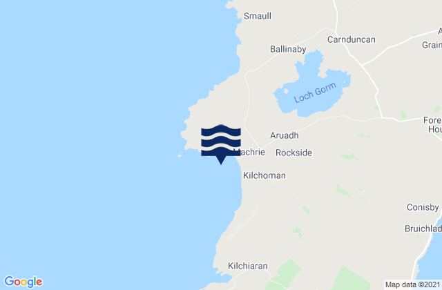Machir Bay, United Kingdomの潮見表地図