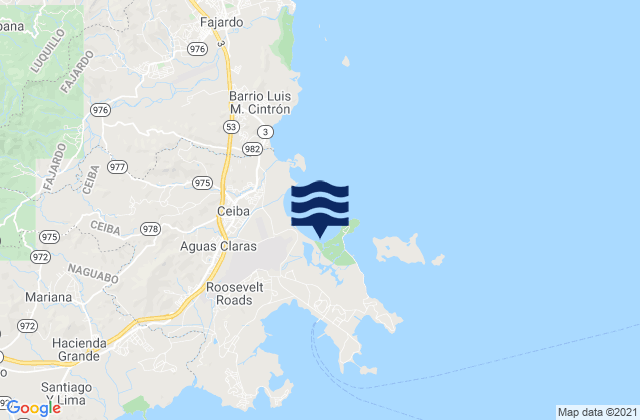 Machos Barrio, Puerto Ricoの潮見表地図